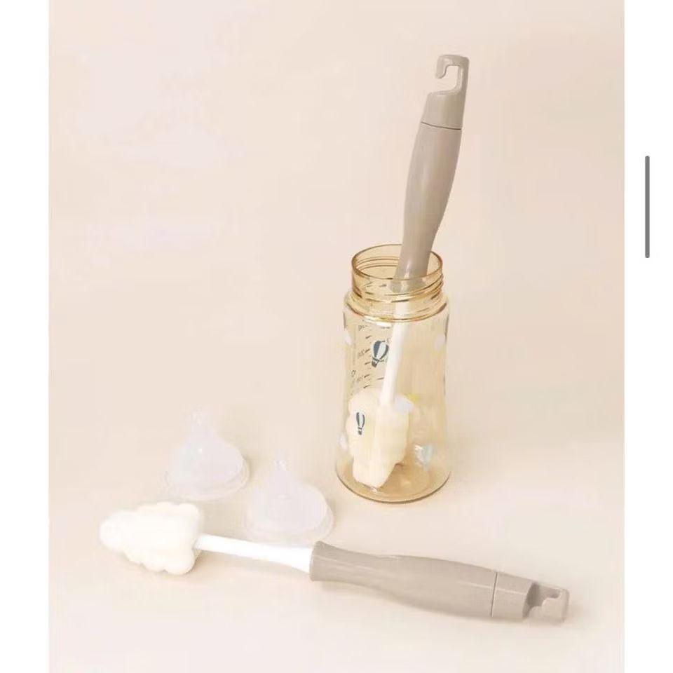 Cọ bình sữa bọt biển Grosmimi All in one set 4 cọ hoặc tách lẻ |tibongstore.