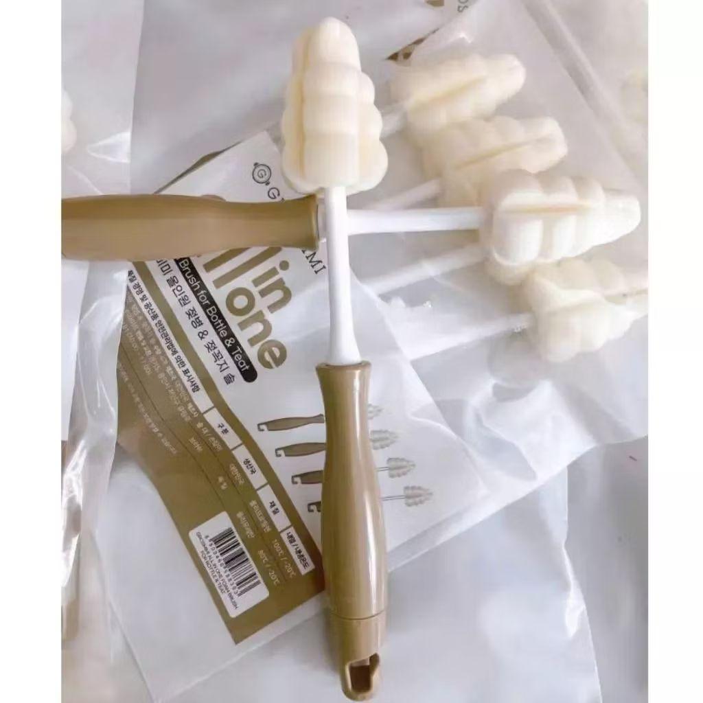 Cọ bình sữa bọt biển Grosmimi All in one set 4 cọ hoặc tách lẻ |tibongstore.