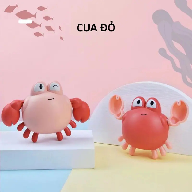 Đồ Chơi Nhà Tắm - Vịt, Cá Heo, Cua, Rùa Vặn Cót Thả Trong Nước Giúp Bé Thích Thú Hơn Khi Tắm