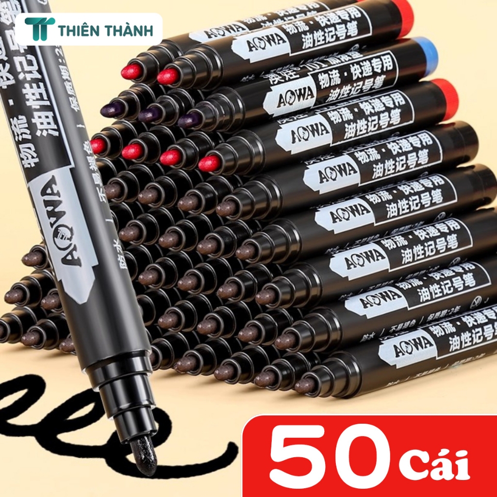 Bút Lông Dầu Viết Trên Nhựa/Kính- Bút Marker Không Xóa Được, Dụng Cụ Ghi Chú Cần Thiết Cho Văn Phòng