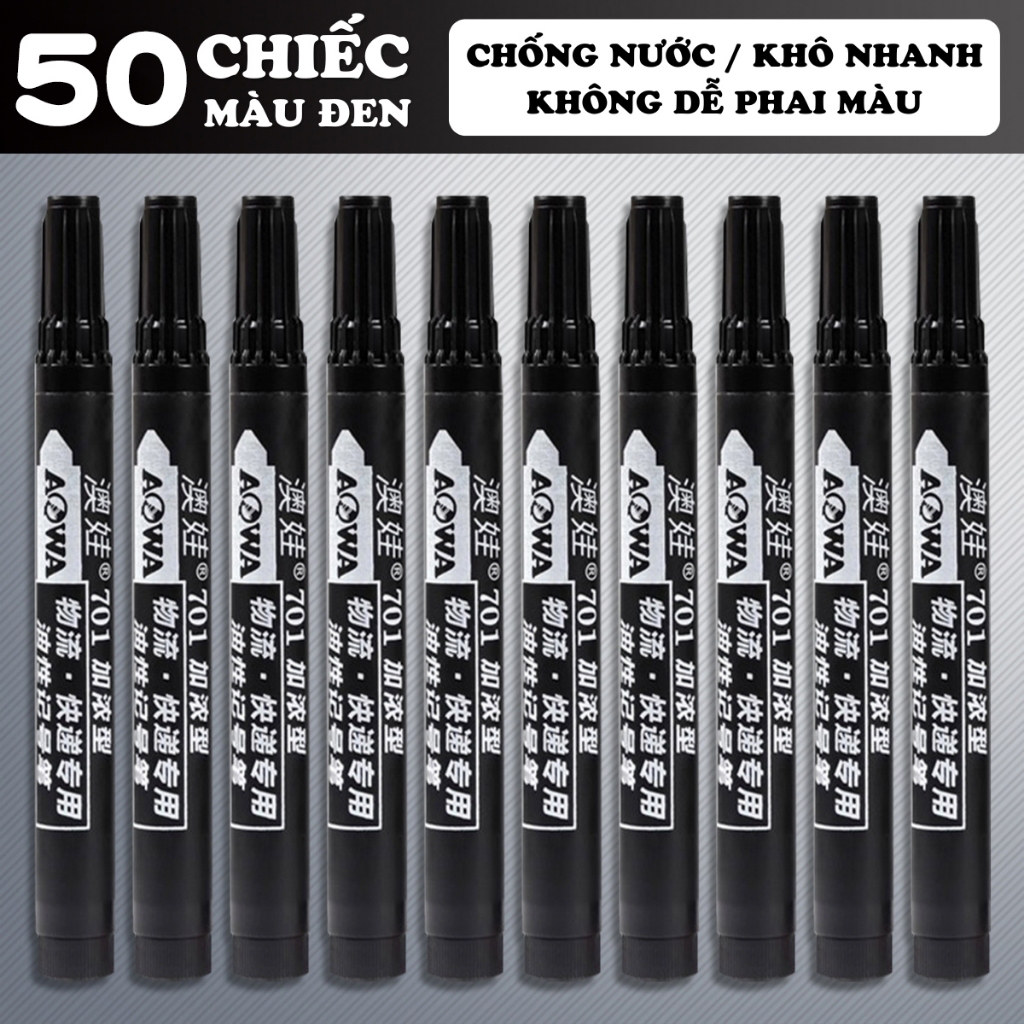 Bút Lông Dầu Viết Trên Nhựa/Kính- Bút Marker Không Xóa Được, Dụng Cụ Ghi Chú Cần Thiết Cho Văn Phòng