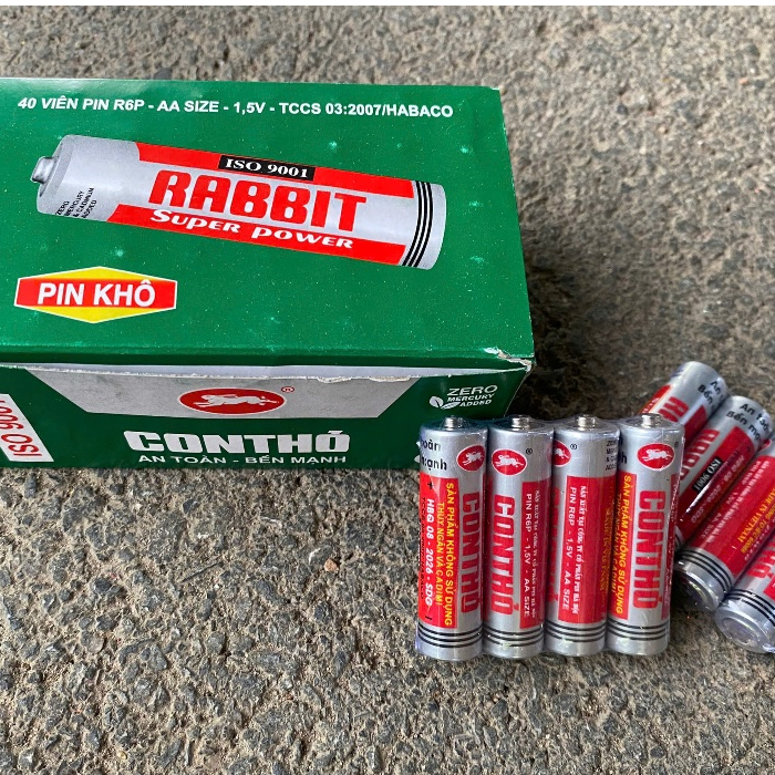 Hộp pin con thỏ loại 1,5AA 1 vỉ 4 viên. | Shopee Việt Nam
