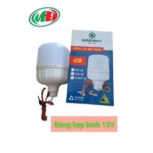 Bóng đèn led 12v kẹp bình ắc quy 40W