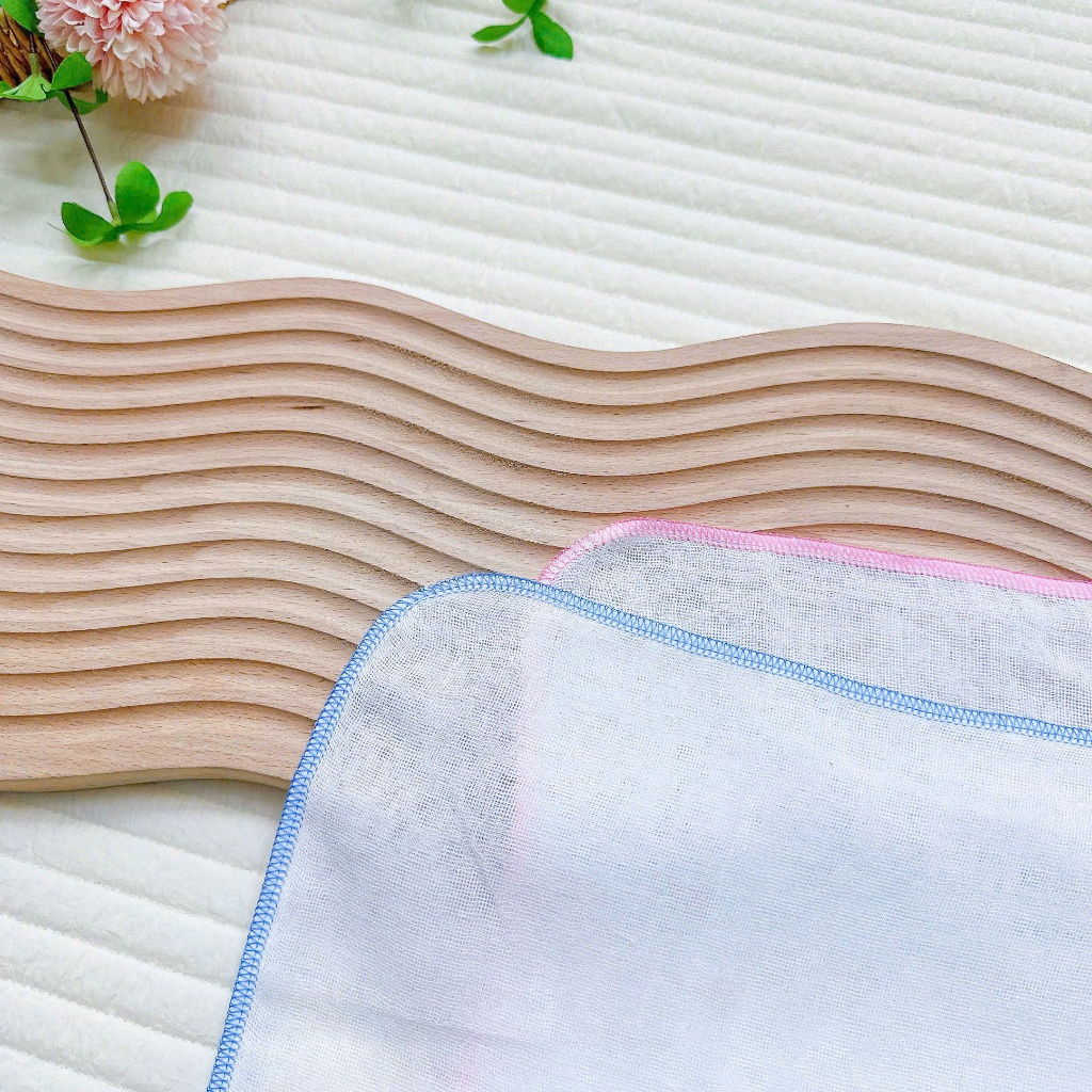 Combo 10 Khăn Sữa Xô Xuất Nhật 2-3-4 Lớp Dành Cho Bé Sơ Sinh, Thấm Hút Tốt, Không Huỳnh Quang, Cotton