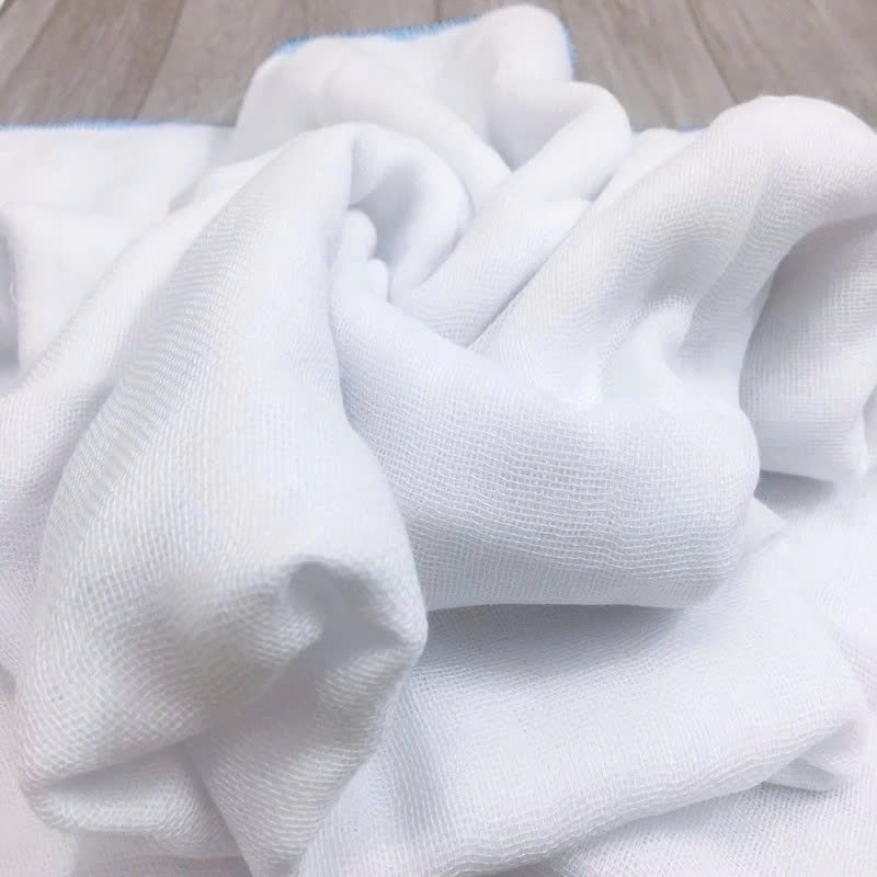 [Loại Đẹp] Set 3 - 5  Khăn Tắm Trắng 6 Lớp , Khăn Tắm Xô Sơ Sinh, Cho Bé, Cotton