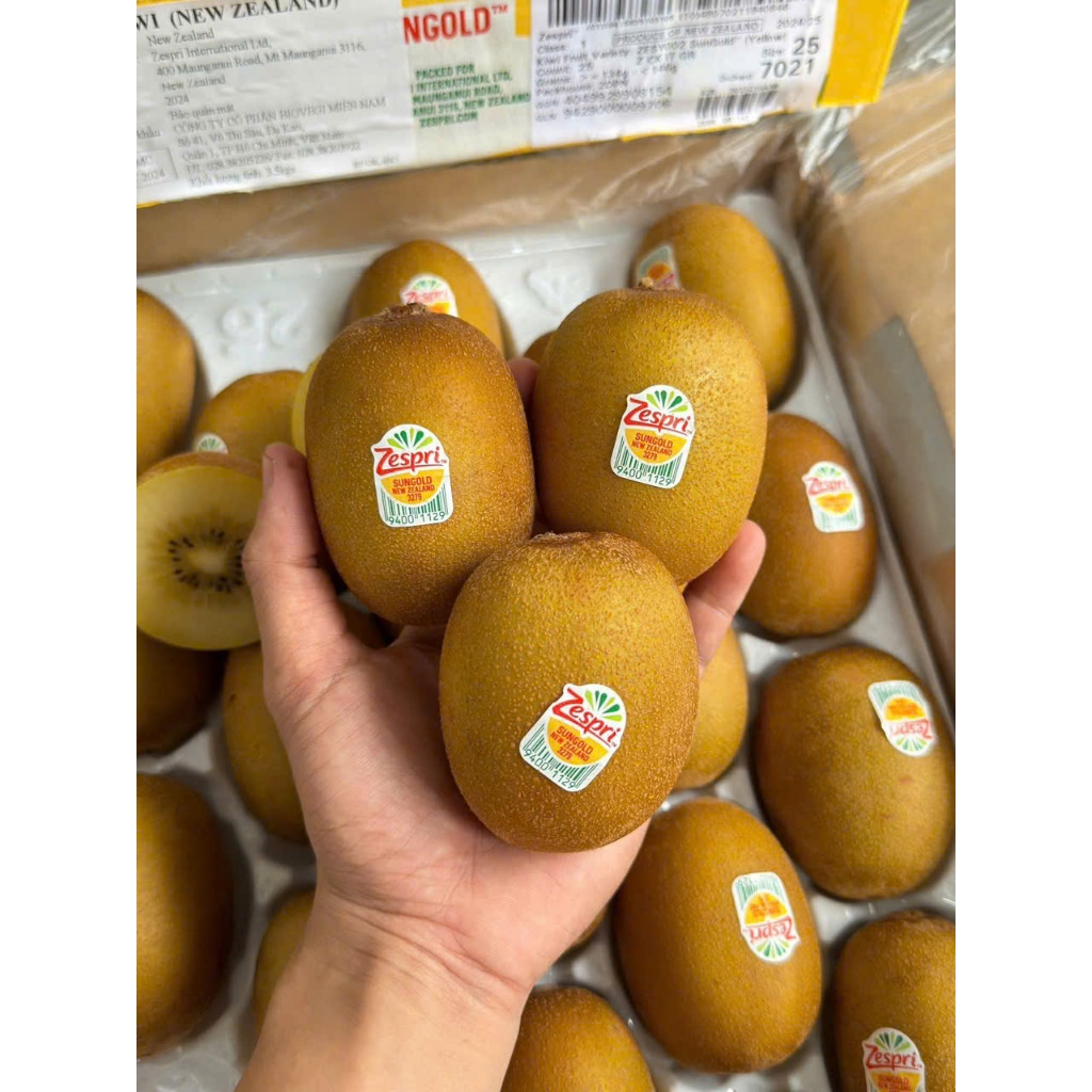 Kiwi Vàng Zespri New Zealand – Ruột Vàng, Ngọt Mọng, Giàu Vitamin C