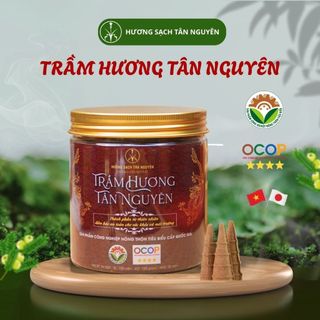 Nụ Trầm Hương Tân Nguyên – Hộp 100 Viên, Trầm Sạch Huế Tự Nhiên, OCOP 4 Sao ,Hương Trầm Thư Giãn – Xông Phòng Thanh Lọc