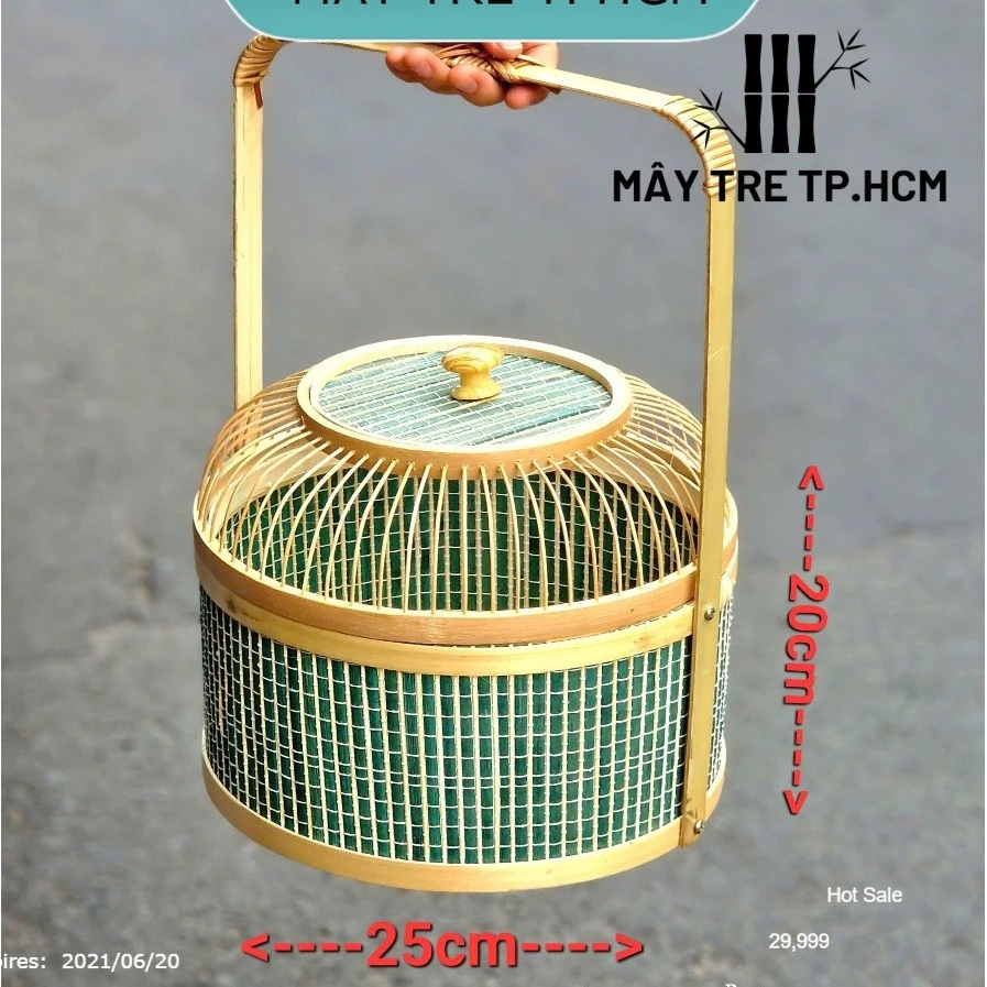 Hộp quà mây tre, hộp quà thủ công, hộp quà lồng chim xâu hoa cao cấp, hộp quà tặng