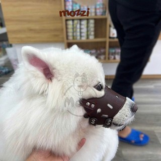 Rọ mõm da mềm có đai nới cho chó