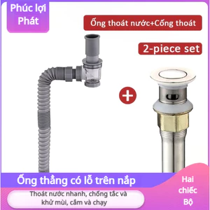 bộ ống bồn rửa chén: Có Lỗ + xiphong chậu rửa bát | Chống Tắc, Không Rò Rỉ, Cắm Là Xài, Phù Hợp Lavabo Mọi Kích Cỡ