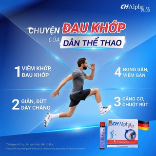 Collagen sụn khớp CH Alpha PLUS hỗ trợ bôi trơn cung cấp dinh dưỡng cho khớp hàng đầu Đức dạng nước