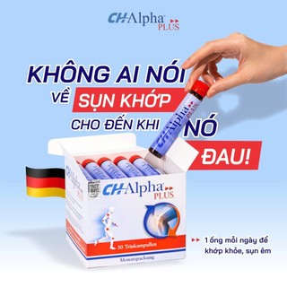 Collagen sụn khớp CH Alpha PLUS hỗ trợ bôi trơn cung cấp dinh dưỡng cho khớp hàng đầu Đức dạng nước