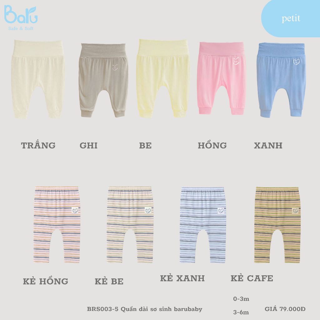 BRS003-5 QUẦN DÀI SƠ SINH