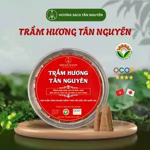 Hộp 45 Viên Nụ trầm Hương Tự Nhiên Tân Nguyên, hương thơm dịu nhẹ, xông nhà, thanh lọc không khí
