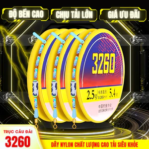 Dây Trục Câu Đài Buộc Sẵn 3260 Phiên Bản 2025 Thiết Kế Tàng Hình Tốt, Tải Cá Cực Đỉnh DT05 [SF3]