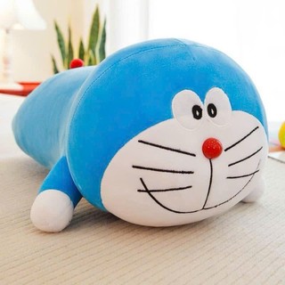 gấu ôm nhồi bông hình doremon siêu đáng yêu làm quà cho các bé , dùng tặng sinh nhặt , tặng qua cho bạn bè người yêu