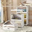 STON Tủ Đựng Đồ Đa Năng Gấp gọn Có bánh xe Tủ Để Đồ Nắp Lật Nhà bếp Kệ Để Đồ Đa Năng Nắp Lật