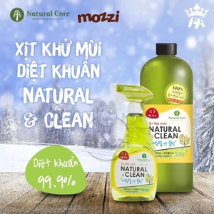 Xịt khử mùi Natural & Clean diệt khuẩn khu vực Natural Core cho chó mèo