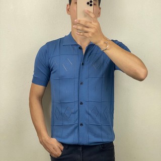 Áo polo nam len mongtoghi hàn quốc mềm mịn thoáng mát ABABA - ABA-POLOLEN