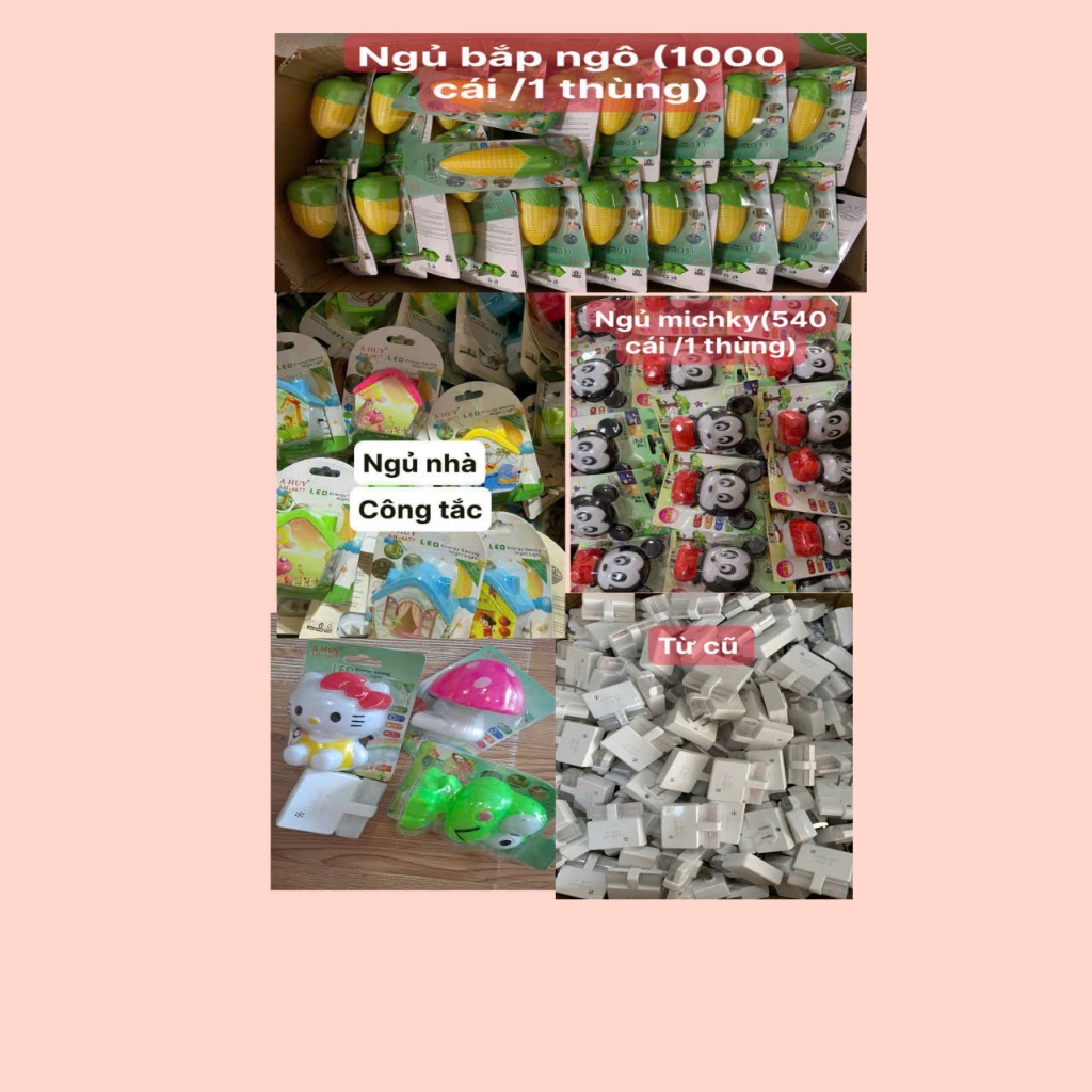Bóng ngủ cảm biến , đèn ngủ công tắc,các hình con vật dễ thương
