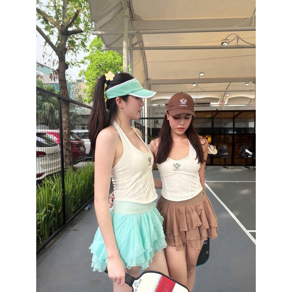 [PICKLEBALL NEW] Váy thể thao, Váy Voan , Váy CHƠI Tennis, Pickleball, Golf Hàng Quảng Châu Cao Cấp