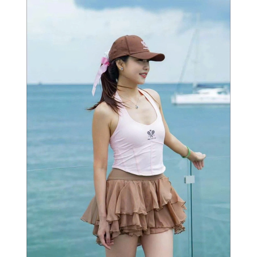 [PICKLEBALL NEW] Váy thể thao, Váy Voan , Váy CHƠI Tennis, Pickleball, Golf Hàng Quảng Châu Cao Cấp