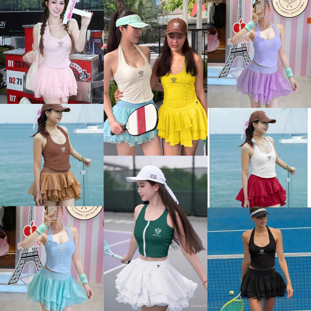 [PICKLEBALL NEW] Váy thể thao, Váy Voan , Váy CHƠI Tennis, Pickleball, Golf Hàng Quảng Châu Cao Cấp