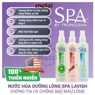 Nước hoa SPA Tropiclean dưỡng lông cho chó mèo Chai 236ml