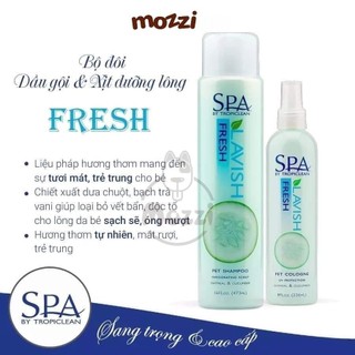 Nước hoa SPA Tropiclean dưỡng lông cho chó mèo Chai 236ml