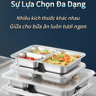 Nắp khay nhựa PP Nắp khay inox Cao Cấp đậy khay cơm nhiều ngăn có nhiều kích thước lựa chọn Chubby Chef An toàn sức khỏe