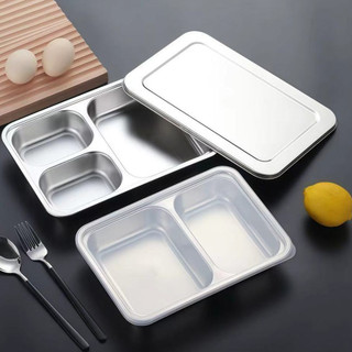 Nắp khay nhựa PP Nắp khay inox Cao Cấp đậy khay cơm nhiều ngăn có nhiều kích thước lựa chọn Chubby Chef An toàn sức khỏe