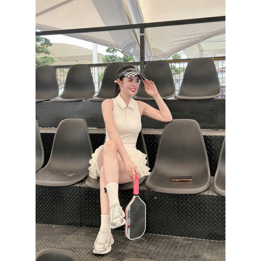 [Pickleball NEW] Váy thể thao nữ, Váy xếp ly nhiều tầng chơi Pickleball Golf Tennis Hàng QC cao cấp