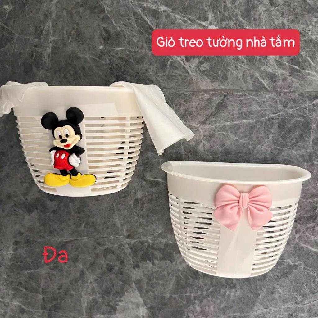 Giỏ Đựng Đồ Mini Treo Tường Chịu Lực, Giỏ treo Tường Nhà Tắm, Phòng Bếp ...