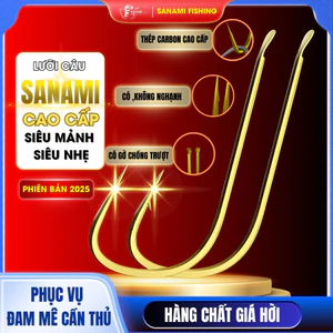 Bộ 50 Lưỡi Câu Cá chuyên dùng vật liệu Thép Carbon gold color LC13 [SF3]