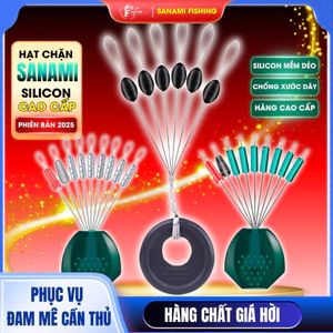 Hạt Chặn Phao Silicon Trong Suốt, Tàng Hình, Hạt Chặn Phao Đen Phụ Kiện Câu Đài PKK02