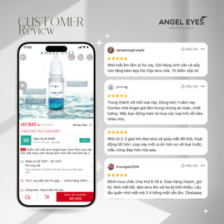 Nước nhỏ mắt lens Angel Eyes Care 15ml cao cấp cho mắt nhạy cảm (Dung dịch nhỏ mắt cho kính áp tròng | Nước nhỏ lens)