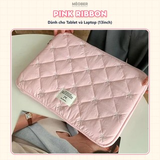 Túi chống sốc Ribbon Bag V2 cho iPad & Laptop - Thiết kế họa tiết nơ dễ thương, phong cách nữ tính ngọt ngào by Mèober