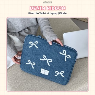 Túi chống sốc Ribbon Bag V2 cho iPad & Laptop - Thiết kế họa tiết nơ dễ thương, phong cách nữ tính ngọt ngào by Mèober