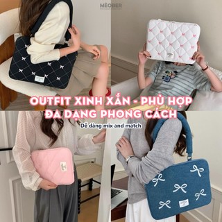 Túi chống sốc Ribbon Bag V2 cho iPad & Laptop - Thiết kế họa tiết nơ dễ thương, phong cách nữ tính ngọt ngào by Mèober