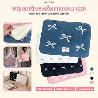Túi chống sốc Ribbon Bag V2 cho iPad & Laptop - Thiết kế họa tiết nơ dễ thương, phong cách nữ tính ngọt ngào by Mèober