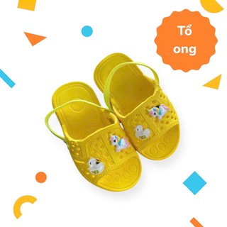 Dép tổ ong em bé charm ngẫu nhiên Dép tổ ong trẻ em quai chun màu sắc rực rỡ sticker dễ thương yoyostore