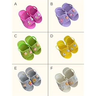 Dép tổ ong em bé charm ngẫu nhiên Dép tổ ong trẻ em quai chun màu sắc rực rỡ sticker dễ thương yoyostore