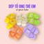 Dép tổ ong em bé charm ngẫu nhiên Dép tổ ong trẻ em quai chun màu sắc rực rỡ sticker dễ thương yoyostore