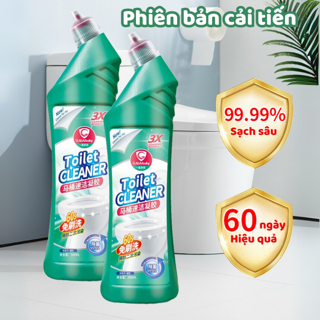 Tẩy Bồn Cầu Sạch Sâu 99.99% Tẩy Toilet Nhà Tắm Vết Ố Vàng Hiệu Quả 60 ...