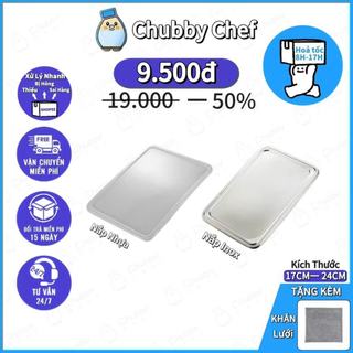 Nắp khay nhựa PP Nắp khay inox Cao Cấp đậy khay cơm nhiều ngăn có nhiều kích thước lựa chọn Chubby Chef An toàn sức khỏe