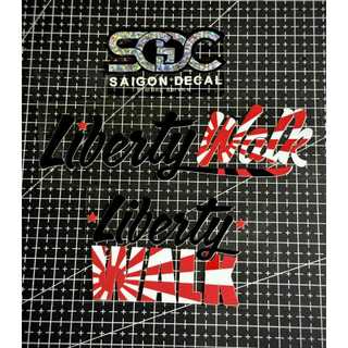 Tem Sticker DTF Liberty Walk 2025 - Japan Style - JDM - 2 Màu Sắc / 2 Mẫu Chữ |SGDC - 1 Cái|
