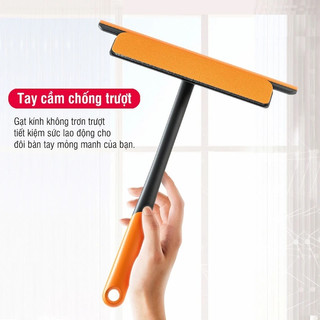 Cây lau kính 3 trong 1 thông minh gạt nước tích hợp tiện dụng cho cửa kính và gương