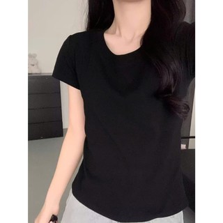 Áo Croptop Thun Tăm Trơn Ôm Body