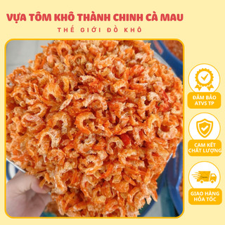 Tôm Khô Bạc Thiên Nhiên Cà Mau - Gói 500Gram Chuẩn Đặc Sản Quà Biếu.