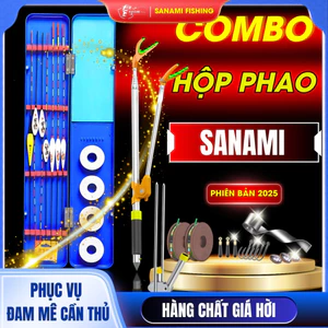 Combo Hộp Đựng Phao Câu Đài, Chống Cần Câu Đài, Dây Trục Câu Đài Combo1 PK79